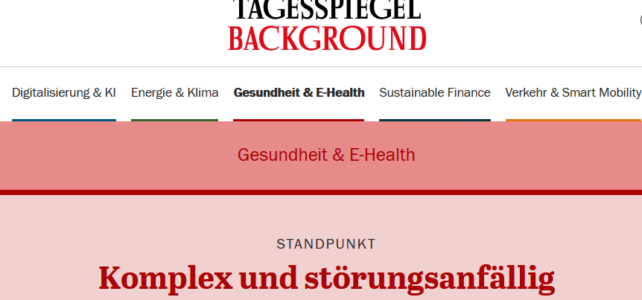 Komplex und störungsanfällig Komplex und störungsanfällig